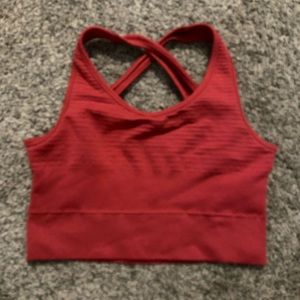 Alphalete red vault bra
